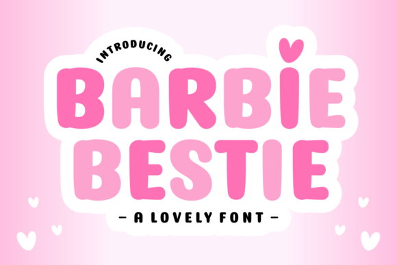 Barbie Bestie: A Playful Display Font for Creative Projects