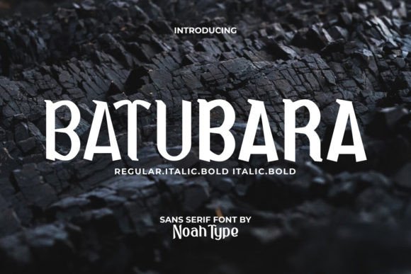 Batubara: A Versatile Display Font for Editorial Design