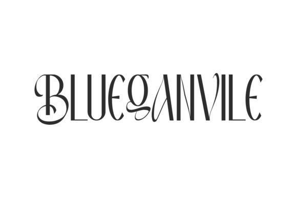 Blueganvile: A Delicate and Elegant Display Font for Editorial Design