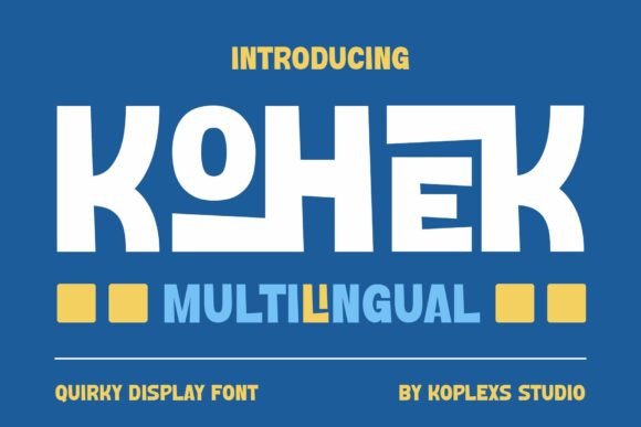 Boost Your Brand with Kohek: A Bold Display Typeface