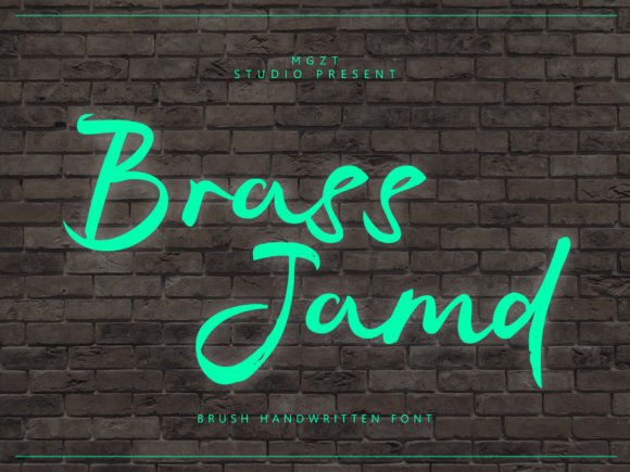 Brass Jamd: A Bold Script Font for Dynamic Campaigns