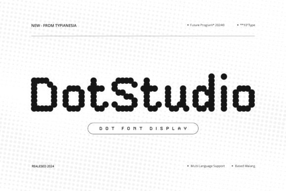 Dotstudio: A Modern Dot Font for Craft and Design