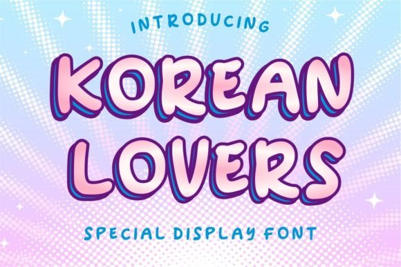 Enchant Your Craft Projects with Korean Lovers Font