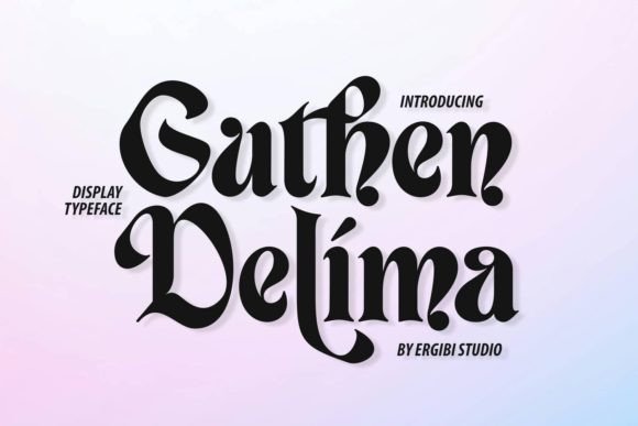Guthen Delima: A Bold and Versatile Display Font