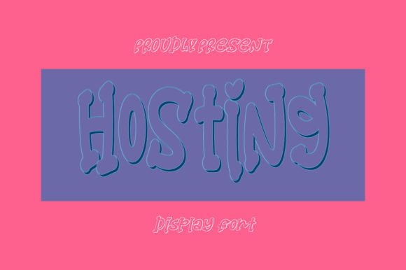 Hosting: A Versatile 3D Display Font for Creative Branding