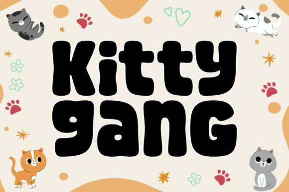 Kitty Gang: A Playful Display Font for Creative Web Design