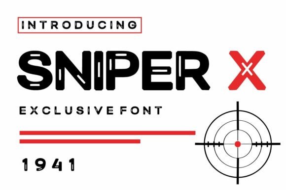 Sniper X: A Bold Display Font for Impactful Campaigns