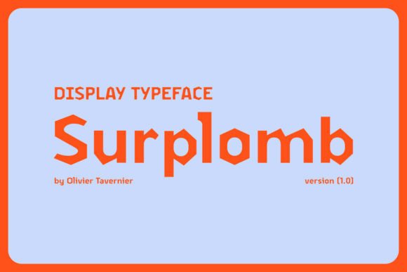 Surplomb: A Bold Display Font for Eye-Catching Campaigns