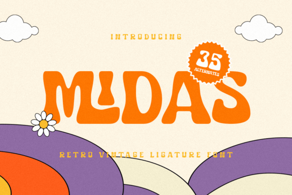 Transform Your Brand with Midas, the Retro Display Font