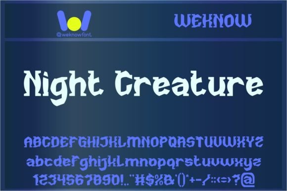 Unleash Creativity with Night Creature: A Premium Display Font