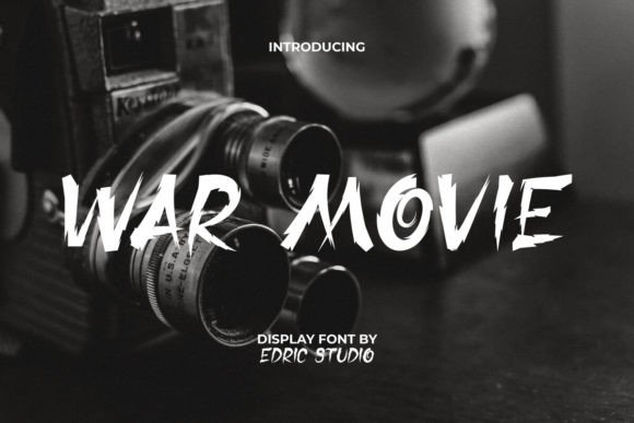 War Movie: A Bold Display Font for Creative Makers
