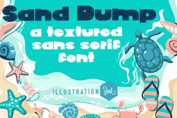 Whimsical Sand Dump: A Unique Font for Editorial Design