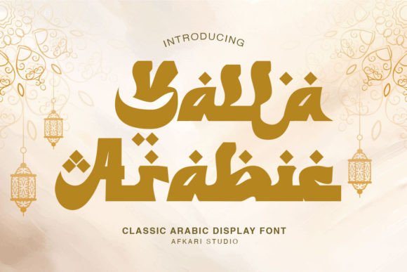 Yalla Arabic: A Font for Elegant Craft Projects
